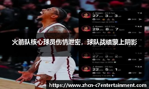 火箭队核心球员伤情泄密，球队战绩蒙上阴影