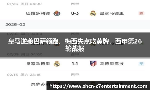 皇马逆袭巴萨领跑，梅西失点吃黄牌，西甲第26轮战报
